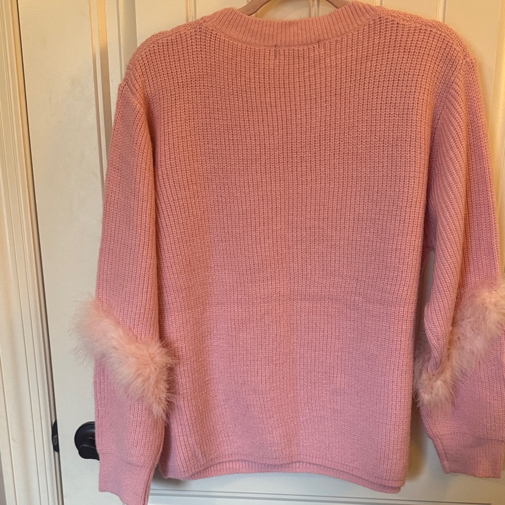 Grace & Emma Pink Sequin Christmas Tree Sweater 2X - Picture 7 of 7